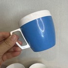 Vintage Insulated Plastic Coffee Cups Mcm Retro Thermo Serv Made In Usa Lot Of 4