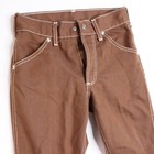 Vintage 70s Toughskins Brown Denim Flared Jeans Sears Youth Slim 10 Perma-prest