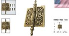 Antique Brass Finish Victorian Decorative Hinges - Set Of 4 For Doors   Cabinets