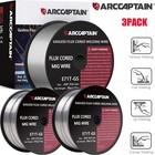3pack Flux Core Mig Welding Wire Gasless E71t-gs  030   0 8mm  Mild Steel 2lbs