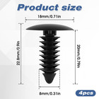 4pcs License Plate Plugs For Holes  Car Bumper Plug  Bumper Shield Fender Liner