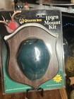 Vtg Quaker Boy Horn Mount Kit Green Shroud Walnut Base Dyi Deer Antler Display