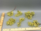 Acrylic Faceted Golden Green Grape Clusters Mid Century Modern Vintage Grapes