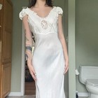 1940s Bridal Lace Medallion Slip Dress