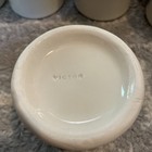 Vintage Victor Usa Diner Mugs Coffee Heavy Restaurant Ware Tan  Beige  Two Mugs 