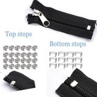 Cpqakb 12 Pcs Zipper Pull Replacement 5 Zippers Repair Kit  5 Lockable
