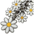 Mint Coach Cluster Of White Yellow Daisy Enamel Keychain Key Ring Bag Charm Rare