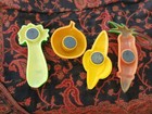 Lot Of Vintage Arjon Fruit Refrigerator Magnets Lot Of 4