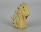 Vintage Dismal Desmond Celluloid Rattle Dog Ornament Mascot Polka Dot 1920