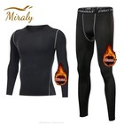 Men s Winter Soft Fleece-lined Thermal Top bottom Long John Underwear Set Warm