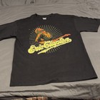 Vintage Eric Clapton Black Graphic T-shirt Size M Rock   Pop Music Tee