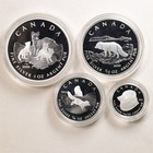 Canada 2004 Artic Fox 4 Coin Silver Proof Set 0 9999 Rcm Box   Coa  7848 