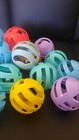 12 Cat Toy Balls With Bell Inside     Thick Plastic     Random Colors     Fun     