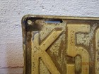 Vintage Maine 1935 License Plate Tag Number K568 Rustic Decor Man Cave