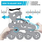 V-tech 500 Men s Inline Skate With Adjustable Sizing Triple Buckle Closure Black