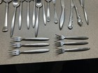 Vintage- Modern Mixed Lot Of 34 Silver Plated And Stainless Steel Flatware