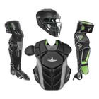 All Star Mvp Pro Series Adult 16  Baseball Catchers Gear Set Ckcc-5 - Black Grey