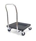 Dish Rack And Glass Rack Dolly With 31  Handle  250 Lb  Capacity  Gray