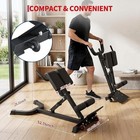 Roman Chair Back Extension Machine Adjustable Hyperextension Bench Workout Gym