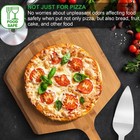 Natural Bamboo Pizza Peel Cutting Board Paddle For Baking And Kitchen Serving