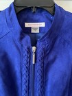 Nwt Allison Daley Blazer Jacket Blue Women s Size 14 Office Core Full Zip Large