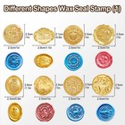 17x Wax Seal Stamp Kit Vintage Sealing Wax Stamp Diy Envelopes Card Gift Packing