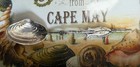 Antique Sterling Silver Figural Clam Shell Cape May Souvenir Spoon Shadowbox