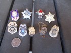 Vtg Miniature Police   Fire Shields  Pins  Lafd  Phoenix  Army Cid