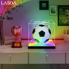 Soccer Display Case With Rgbw Led Light  Self-assembly Acrylic Display Box For M