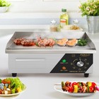 14  Commercial Electric Countertop Flat Top Griddle  1500w 110v Electric Griddle