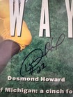 Desmond Howard 1991 Signed Sports Illustrated Jsa Certified Autograph     Michigan