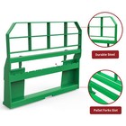 45  Frame Skid Steer Tractor W  48  Blades Pallet Fork Quick Attachment 4000lbs