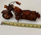 Beautiful Stained Natural Wooden St  Lucia Decorative Motorcycle Motor Bike