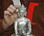 8 8   Tibetan Buddhism Tibetan Silver Sakyamuni Sakyamuni Medicine Buddha Statue