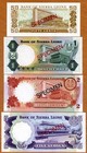 Specimen Set  Sierra Leone 50c-1-2-5 Leones Nd  1979   P-cs2  With C o Unc