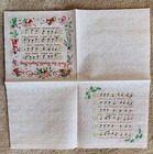 Vintage Crepe paper Christmas Carol Napkin   Hark  The Herald Angels Sing