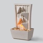 Teamson Home 10  Polyresin Indoor Outdoor Natural Tiered Tabletop Fountain