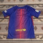 Nike Barcelona 2017-2018 Home Soccer Jersey Football Shirt Mens Medium Dri-fit