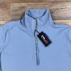 Ralph Lauren Rlx 1 4 Zip Womens Small Blue Long Sleeve Stretch Pullover Top New