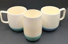Lot Of 3 Mixed Vintage Bopp-decker Vacron Mugs And Small Tumbler Blue Green Euc