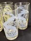 Set Of 8 Vintage Art Deco Hazel Atlas Gazelle Highball Bar Glasses Tumblers