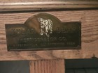 Antique Oak Wood Refrigerator Ice Box Chest Cabinet
