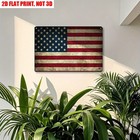 Vintage American Flag Metal Tin Sign Patriotic Wall Decor For Home Bar Man Cave