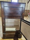 Antique Wooden Ice Box Refrigerator