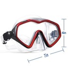 Professional Snorkel Diving Mask  Ultra Clear Lens With Wide View Tempered Gl   