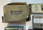 Vintage Wooden Jigsaw Puzzle Lot Of 8 Wood Piece Puzzles   Some Complete W photo