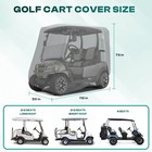 Drive-up 420d Gray Waterproof Golf Cart Cover For 2 4 Passengers Yamaha Club Car