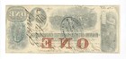 1861  1 The Bank Of The State Of South Carolina Note - Civil War Era