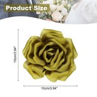 Silk Satin Flower Brooch Pin 4   Large Peony Floral Lapel Pin For Women Weddi   