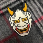 Japanese Hannya Mask Embroidered Patch Iron-on Kabuki Demon Oni Noh Devil Japan